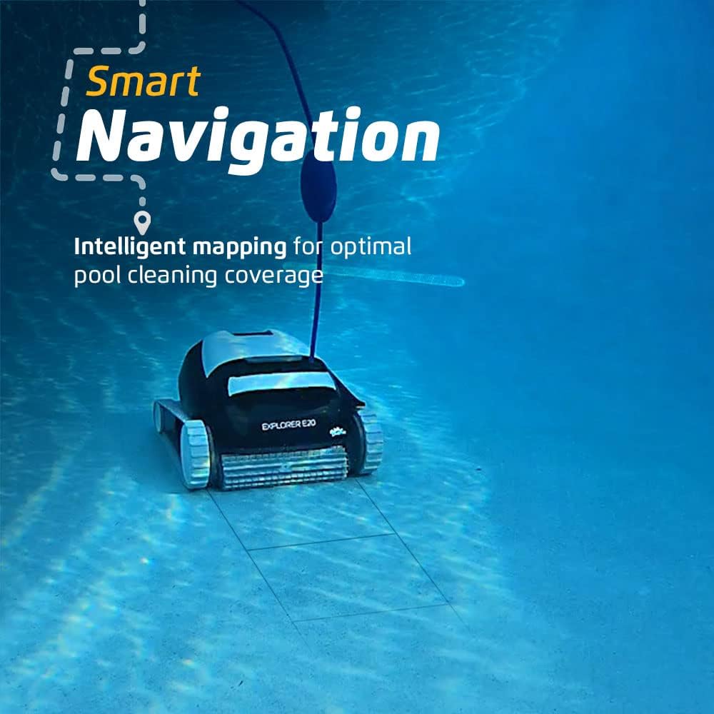 Robotic Pool Vacuum Cleaner All Pools up to 30 FT - Scrubber Brush Easy Top Load Filters