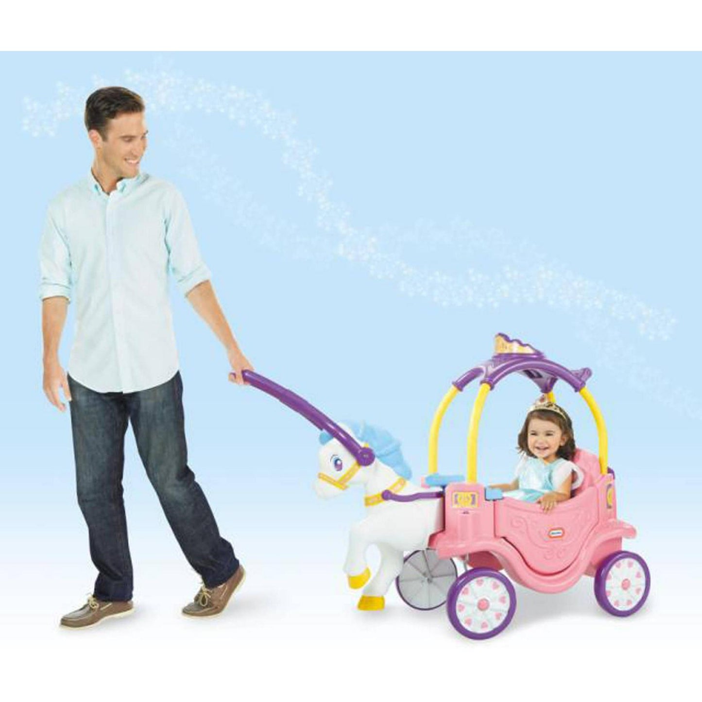 Little Tikes Princess Horse and Carriage, Kids Ride-On Toy