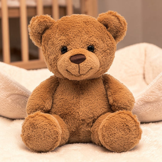 Quxon Squeaky Dog Toy - Durable Plush Bear with Reinforced Stitching - Soft Cuddle Toy for Small & Medium Dogs - Internal Squeaker