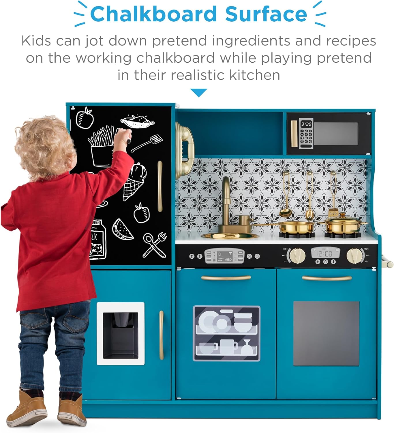 Best Pretend Kitchen Wooden Toy Set for Kids