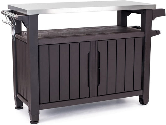 Keter Unity XL Portable Outdoor Table and Storage